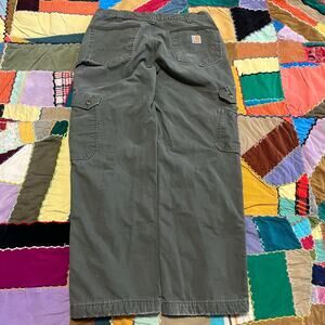 Carhartt Double Knee Blanket Lined Green Workpants 32x29